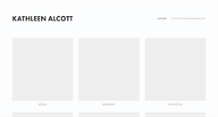 Desktop Screenshot of kathleenalcott.com